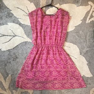 Pink/Purple dress, layered